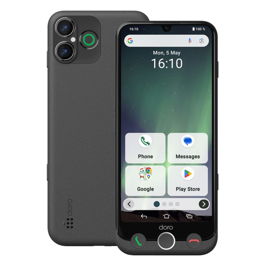 Doro Aurora A30 Graphit Vorder und Rückseite