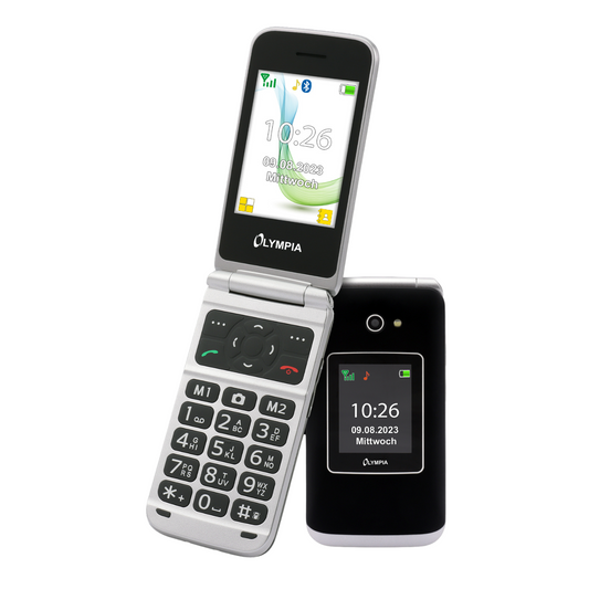 Olympia Vitus 4G Seniorenhandy Schwarz klappbar