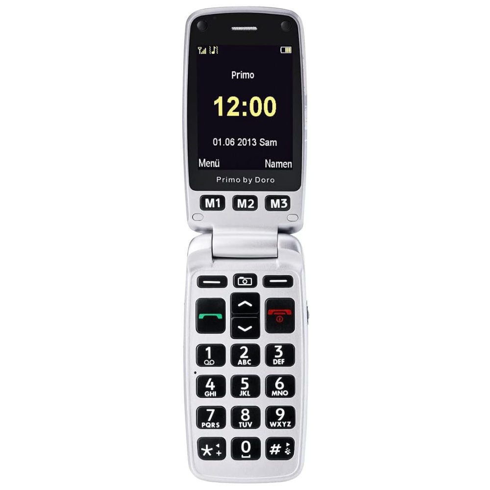 Doro Primo 413  Schwarz Seniorenhandy offen