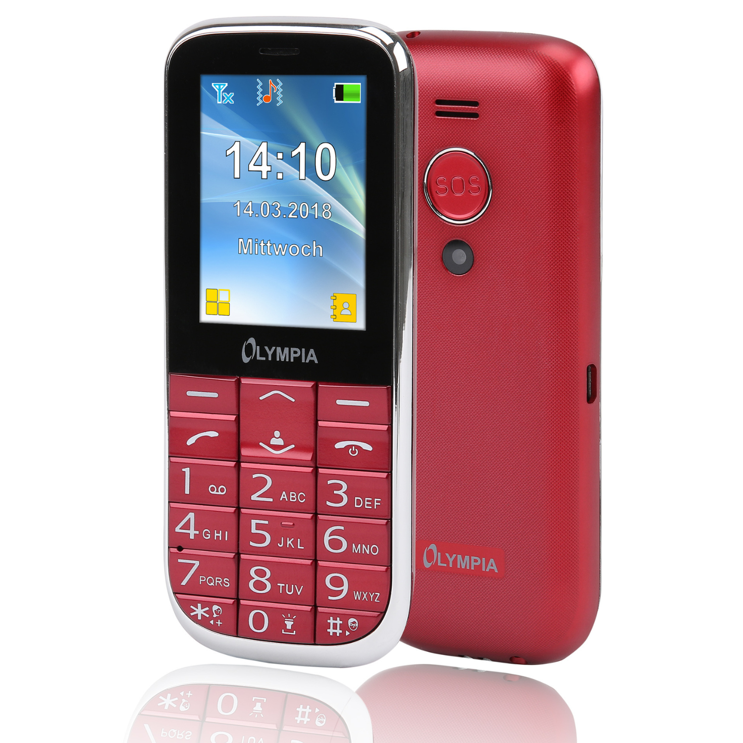 Olympia Joy 2 Rot Seniorenhandy