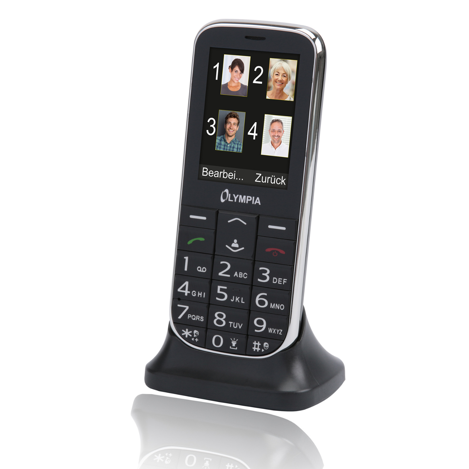 Olympia Joy II schwarz in Ladestation