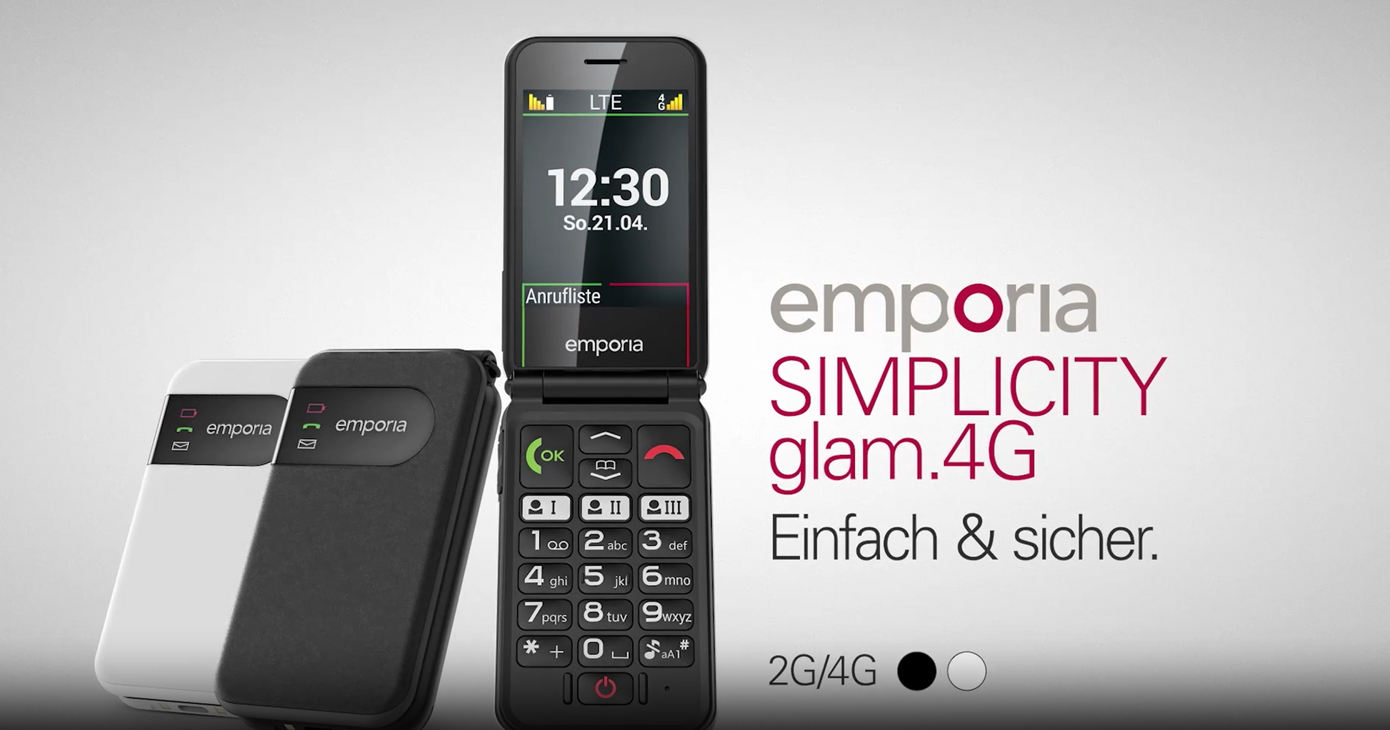 Emporia SIMPLICITY glam 4G Senioren Handy mit Ladestation Video 